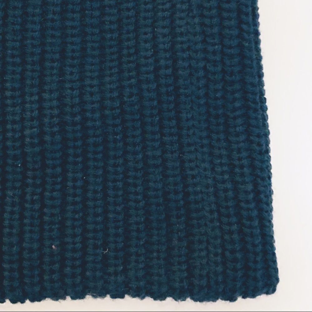 Altare Navy Blue Rib Knit Cuffed Beanie Hat, Unisex One Size - Picture 5 of 7
